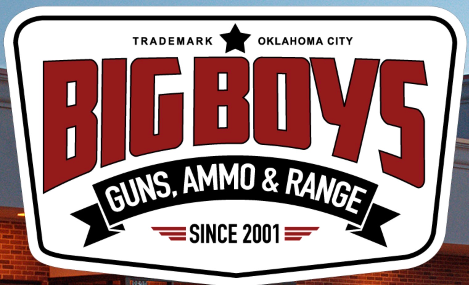 logo for Big Boy's Guns, Ammo & Range