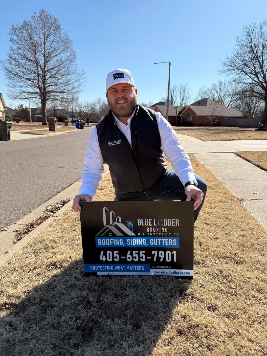 Weston Moody, owner of Blue Ladder Roofing & Construction