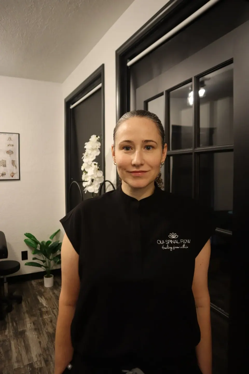 Camille Dennis , owner of Ola Spinal Flow