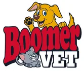 Business logo for Boomer Veterinary Hospital Grooming