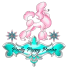 Business logo for Pretty Puppy Parlor
