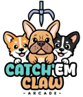 Business logo for Catch'em Claw Arcade