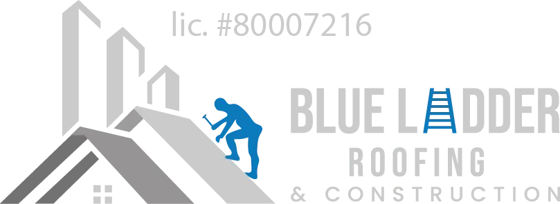 logo for Blue Ladder Roofing & Construction